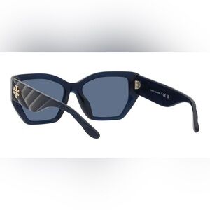 Tory Burch Navy Geometric Sunglasses